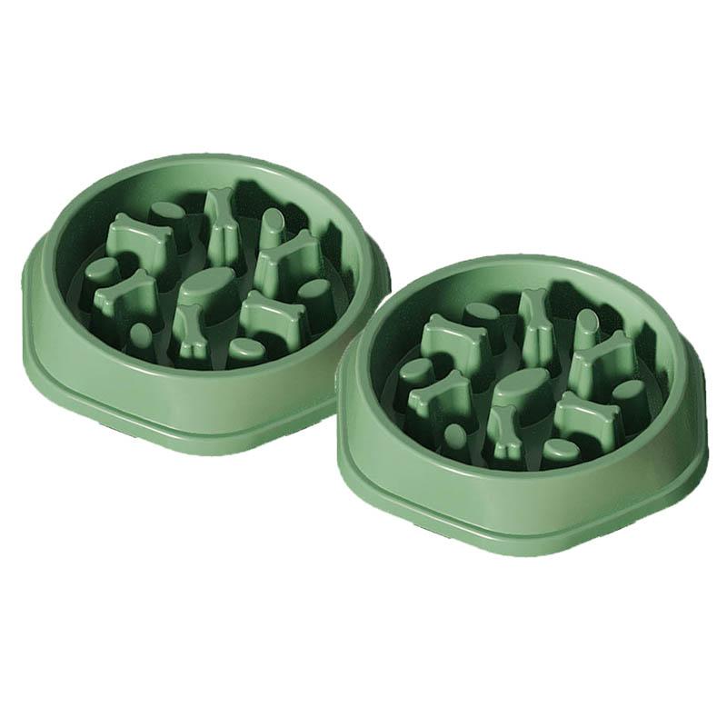 Dog Slow Food Bowl Dog Bowl Dog Bowl Anti-slip Anti-choking Anti-vomiting Pet Feeding Bowl Small Dog Food Bowl Cat Bowl