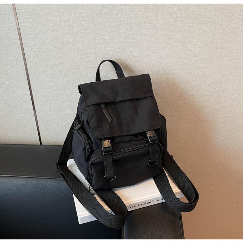 Canvas bag women's large-capacity new summer casual messenger bag multi-functional mountaineering bag backpack