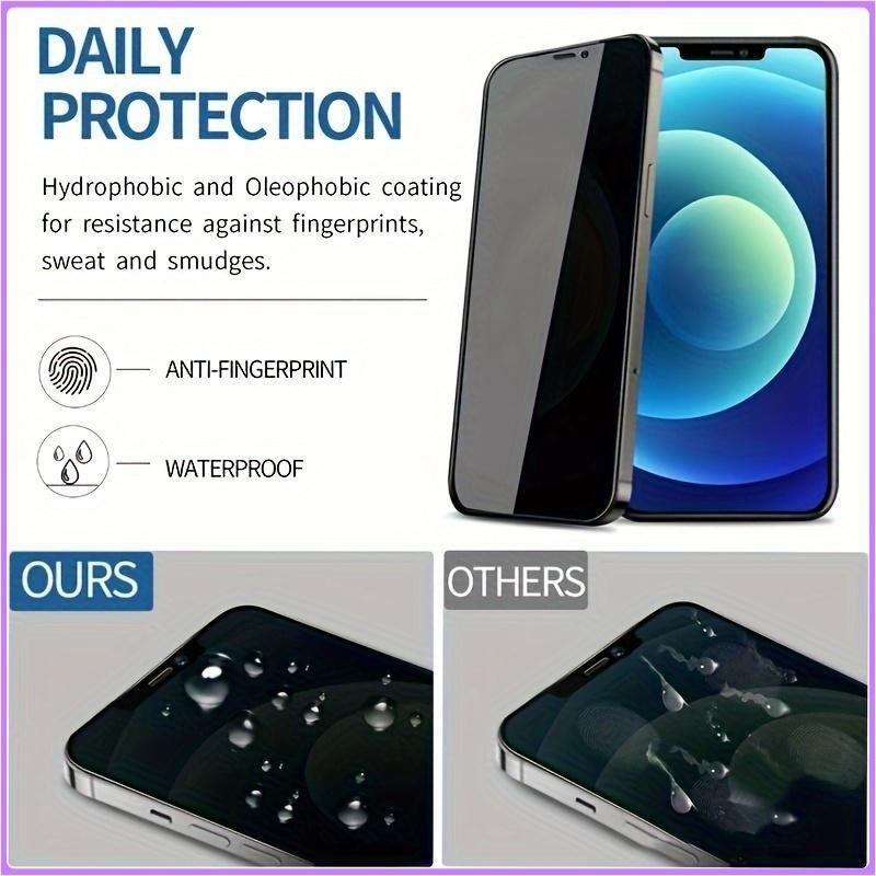 3-5Pcs Privacy Screen Protector for Vivo Y17S Y28S 4G Mobile Phone Screen Tempered Glass Protector Anti-Peep Explosion Protective Case