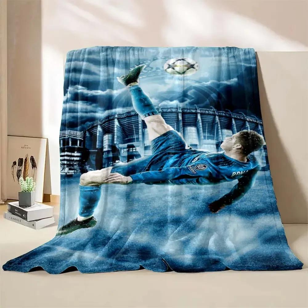 Coperta in Flanella CR7 Ronaldo Moda Portatile Casa Viaggio Campeggio Divano Coperta da Picnic