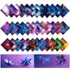 Origami 36 Muster 150 Blatt enthalten beidseitige Hülle Sternenhimmel - Sternbild Serie handgefertigtes Papier Konfetti Farbverlauf bedruckt tausend Kraniche