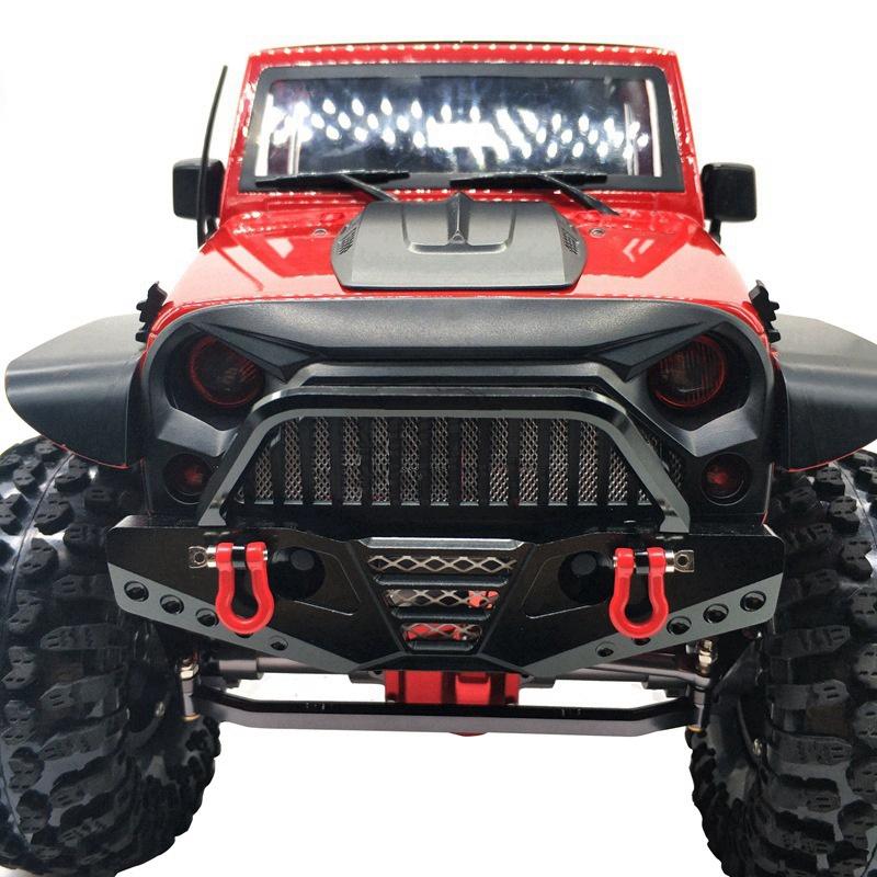 Premium Cnc Machined Black Aluminum Front Rear Bumper For Axial Scx10 Rc Truck