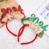 Adult Teens New Year Hairband Tinsel Sequins Letter Headband Carnivals Hair Hoop Christmas Taking Photos Headpiece