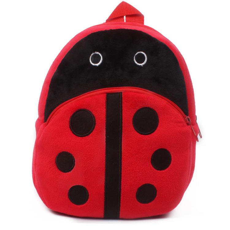 Cute Cartoon Plush Backpack for Toddlers - Double Shoulder, Kindergarten, Early Education, Doll Design