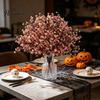 Safe Faux Floral Decor for Pets Realistic Artificial Flowers Autumn Home Decoration, Silk Themed Interior Plant Ornaments Branches Halloween