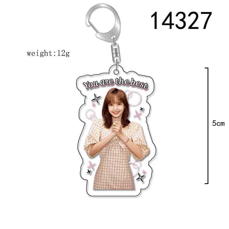BLACKPINK Acrylic Double-Sided Keychain: Lisa, Jisoo, Jennie, Rosé