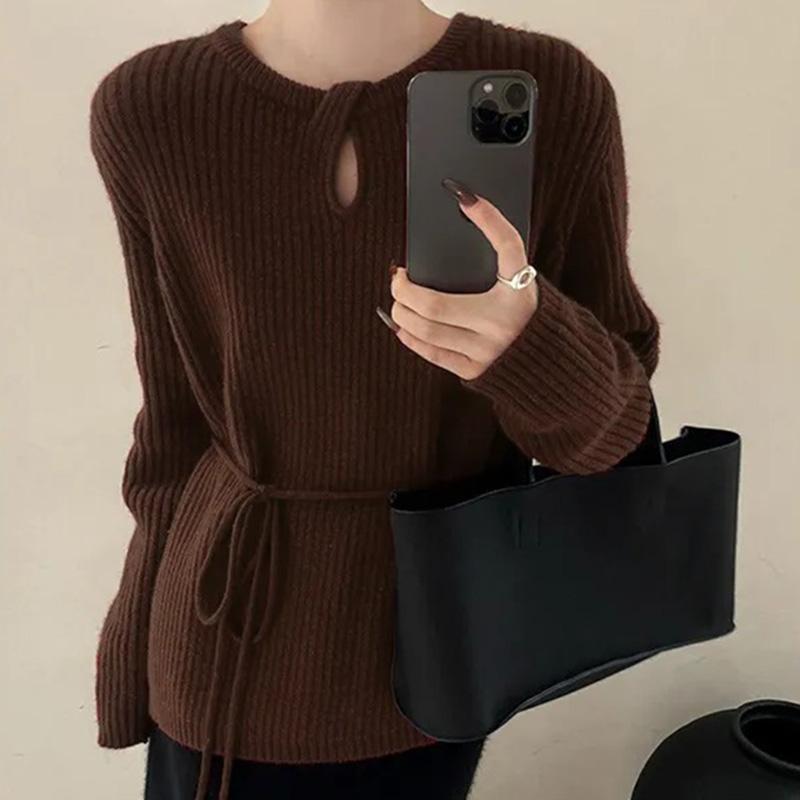 Oberteile für Damen Langarmshirts Winter Oversize Fleece Verdickt Lässig Baumwolle Gestrickt Locker Bluse Pullover Oberteile