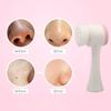 3D Manual Facial Cleansing Brush 2 in 1 Skin Care Face Brush SiliconeFacial Scrubber Dual Face Wash Brush Deep Pore Exfoliation