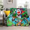 3D Printing D-Doraemon Anime Cartoon Blanket,Soft Throw Blanket for Home Bedroom Bed Sofa Picnic Travel Office Cover Blanket Kid