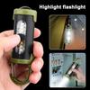 Rechargeable Keychain Flashlights,EDC COB Work Light Torch Ultra Bright Flashlight,Portable Lantern For Searching Hiking