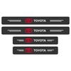 4 Peças Protetor de Soleira da Porta do Carro Adesivo Protetor de Soleira de Fibra de Carbono Para Toyota Yaris Corolla Avensis Aygo Vitz Vios Yaris Mark-X Mirai
