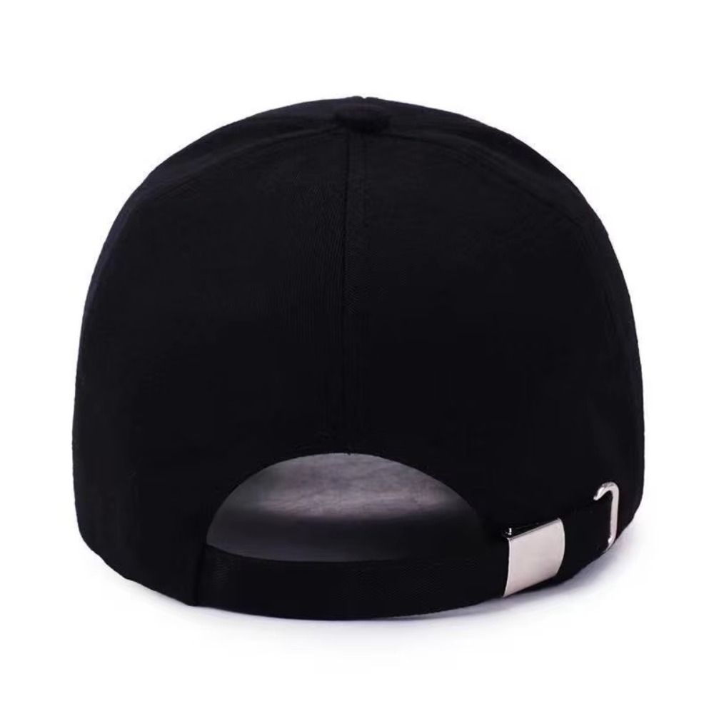 New Adjustable Baseball Hat Unisex Black White Sun Hat Hip Hop Hat Spring Summer Letter Baseball Cap Couple Hat