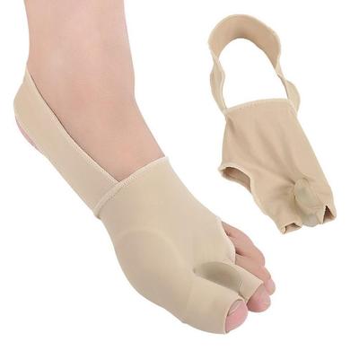 1Pair Toe Separator Hallux Valgus Bunion Corrector Orthotics Feet Bone Thumb Adjuster Correction Sock Straightener Brace
