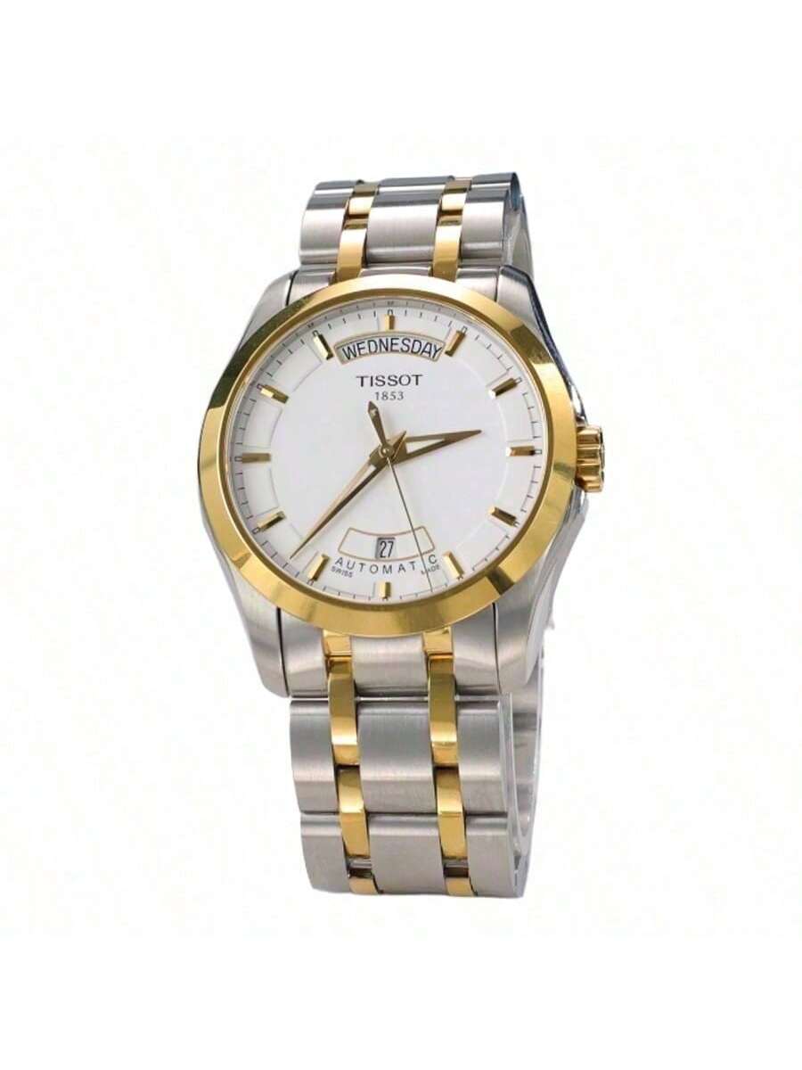 Tissot Couturier T-Trend Automatic Watch - Men s, White Dial, Swiss Mechanical, Model T035.407.22.011.00 белый