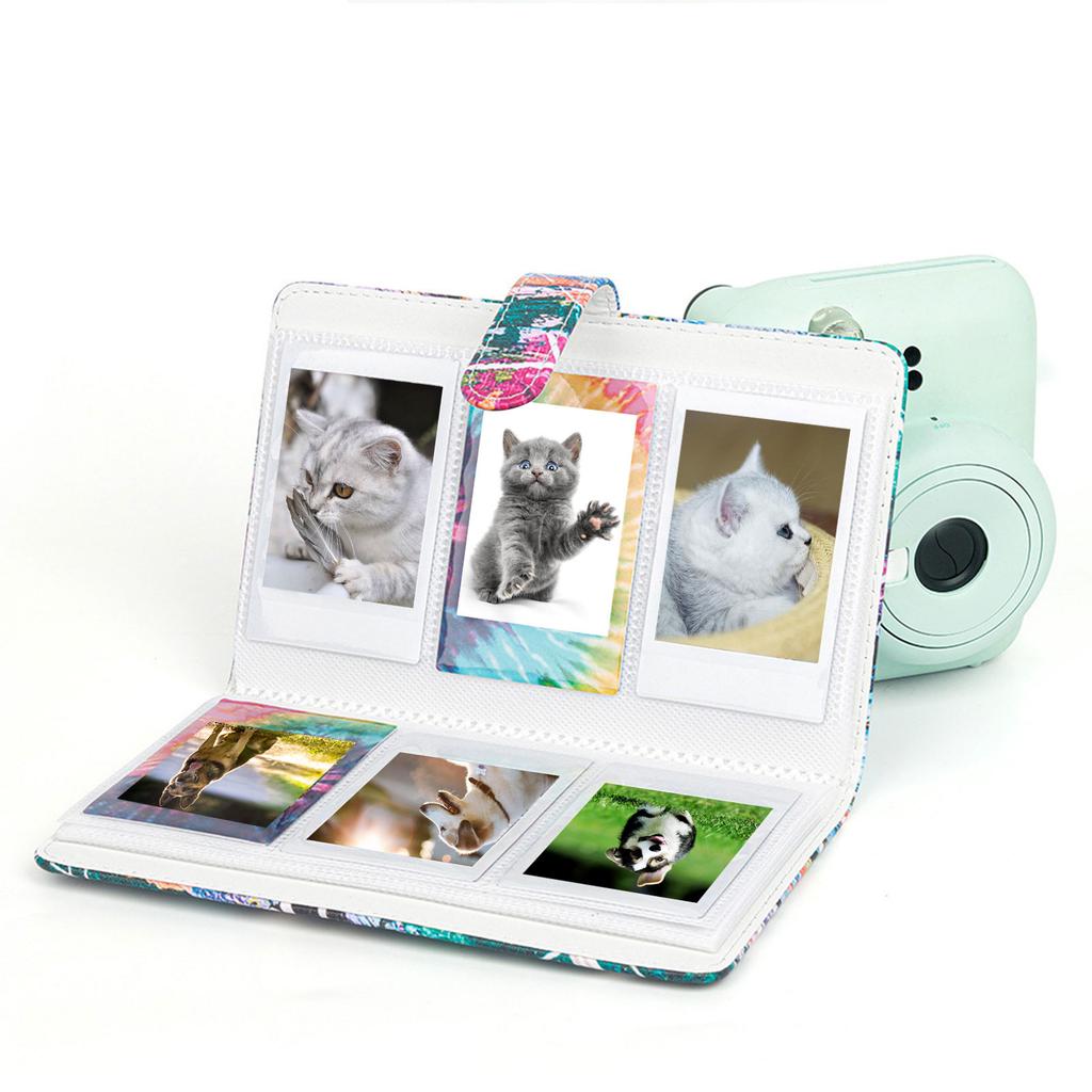 Compact 96 Pocket Photo Album Artistic Pattern Ticket Card Collection for Photography Enthusiasts and Memory Keepers