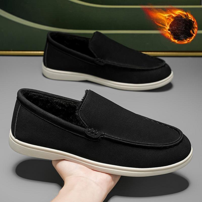Winter Men's Shoes Padded Soybean Shoes Fashion Casual Shoes Warm Lefebvre Shoes Cotton Shoes Comfortable Trendy Minimalist Versatile Shoes