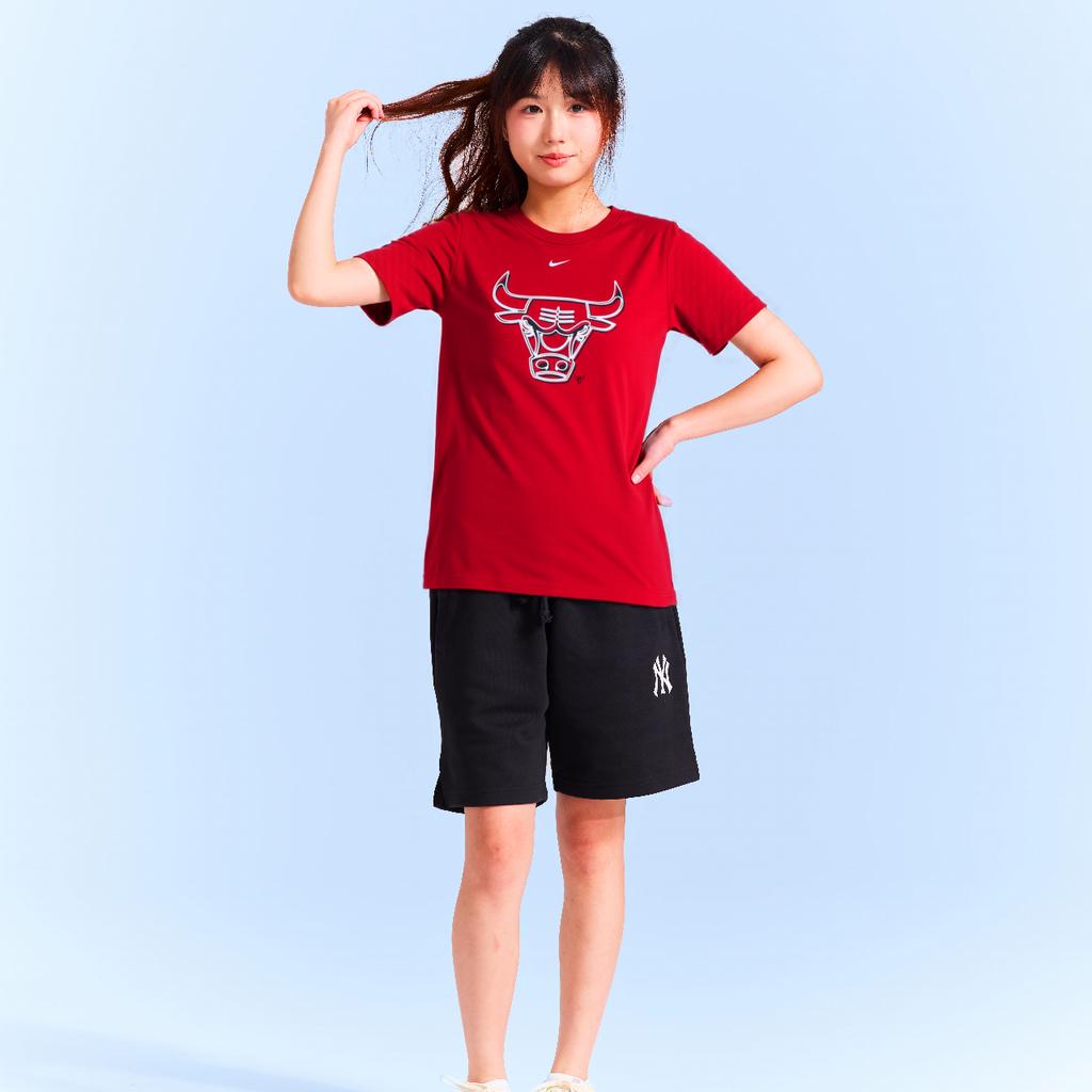 Nike Camiseta com Logotipo NBA Chicago Bulls Confortável Respirável Manga Curta Tops Infantis Vermelho 3Z2B7BBWZ-BUL