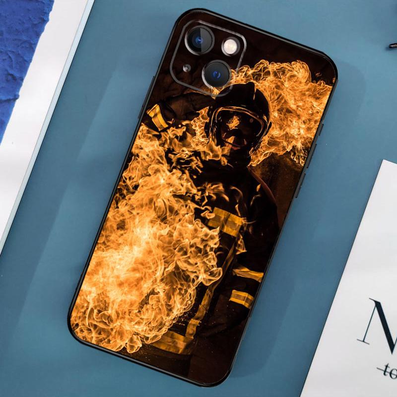 

Fire Fighter Hero Phone Case For iPhone 17 Pro Max 11 14 15 16 Pro Max 12 13 Mini 15 16 Plus 16e 17 Air Cover iPhone 17Pro MAX