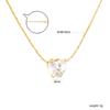 Jewelry Necklace Stainless Steel Cross White Zirconium Pendant Gold Versatile Exquisite Small Necklace Women