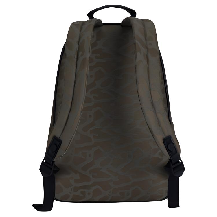 Jordan Logo Dark Leopard Print Woven Polyester Backpack Unisex Backpacks Beech-Green JD2433010AD-002