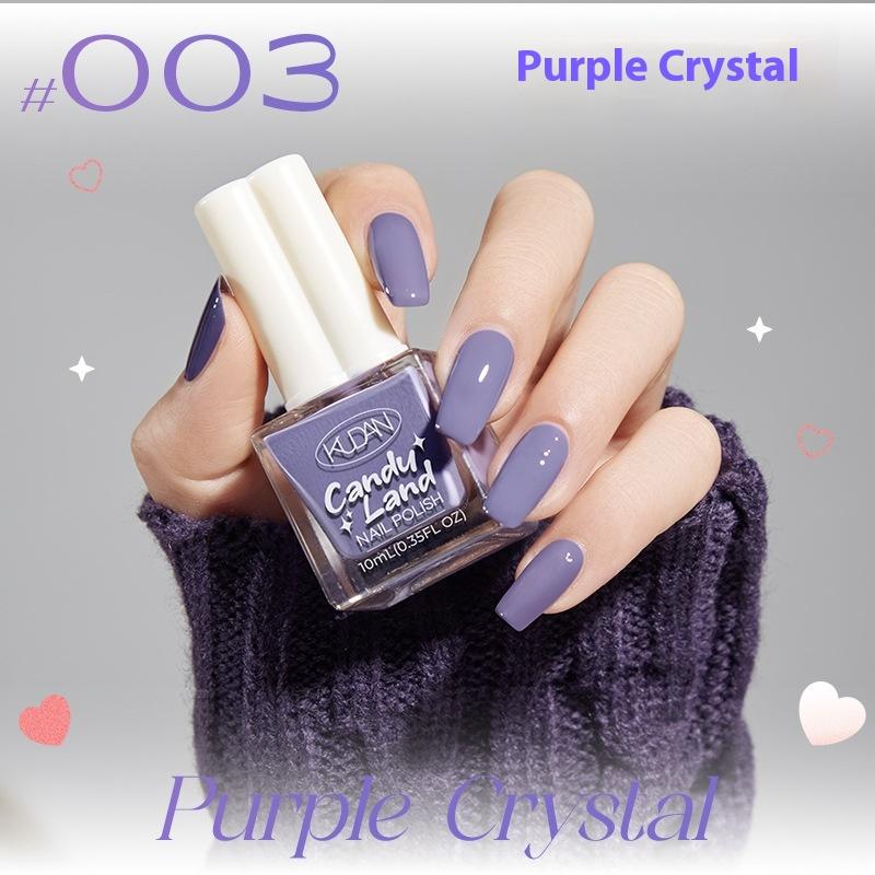 Ny Kudan Kudan neglelakk, bakefri, hurtigtørkende, rivende, lett duft 10 ml vannbasert neglelakk