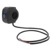 22mm Waterproof Motorcycle Switch Universal Handlebar Horn Headlight Control Button Switch Blue Light