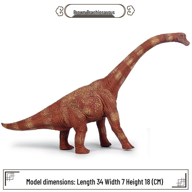 Large Jurassic Dinosaur Toys: Brachiosaurus & T. Rex Solid Simulation Models