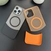 Frosted Transparent 2IN1 For Magsafe Wireless Charging Hybrid Colorful Case For iPhone 11 12 13 14 15 Pro Max Plus Hard Cover