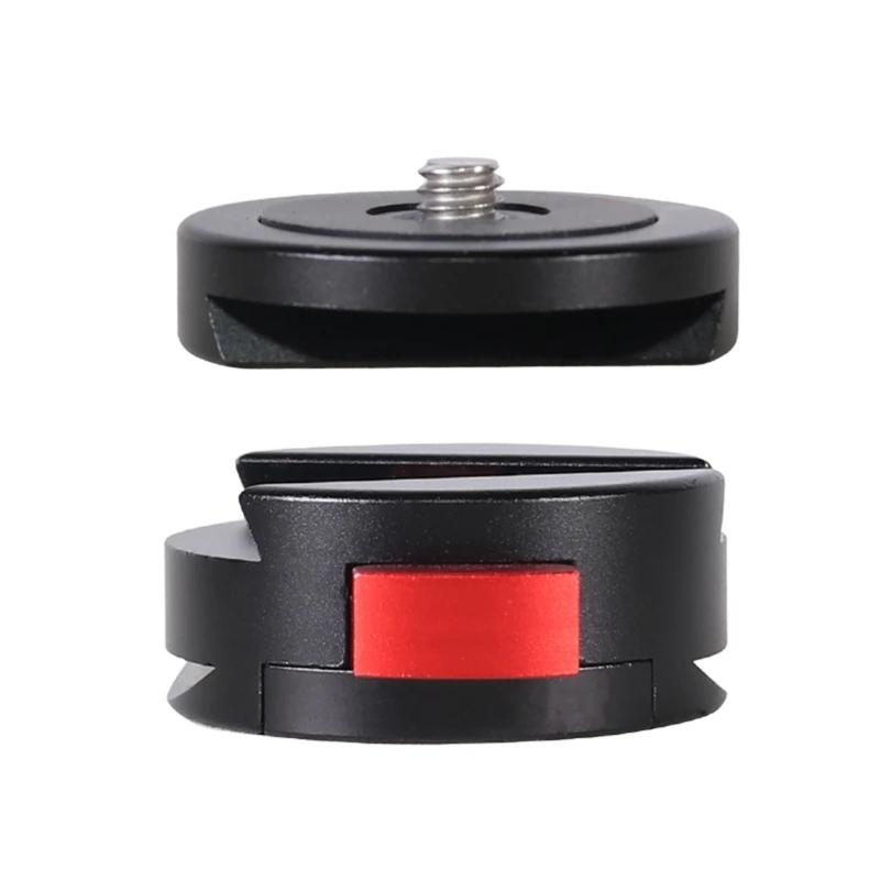 Metall V-Lock Schnellwechsel-Montageplatte Kompakter Leichter Kamera-Montageadapter Für DSLR Camcorder Stativ-Setups