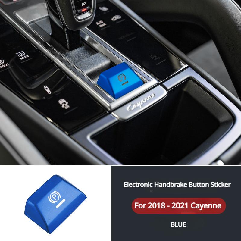 Bilstyling P-växel Parkeringsbroms Handbroms Dekorationsskydd för Porsche Macan 2014-2018 Cayenne 2018-2025 Palamela 971 2017-2025