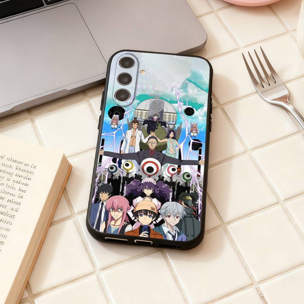 The F-Future Diary Anime  phone Case For Samsung Galaxy A73,A72,A71,A70,A53,A52,A51,Others Soft Black Shell