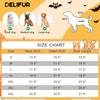 DELIFUR Dog Tiger Costume - Dog Funny Costume Hooded Halloween Cosplay Funny Costume for Small Medium Dogs Pet Special Events Photo Props Accessories