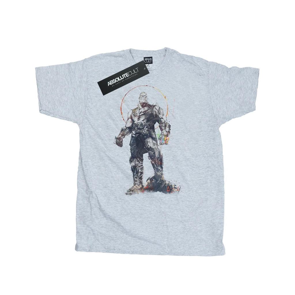 Marvel Mens Avengers Infinity War Thanos Sketch T-Shirt