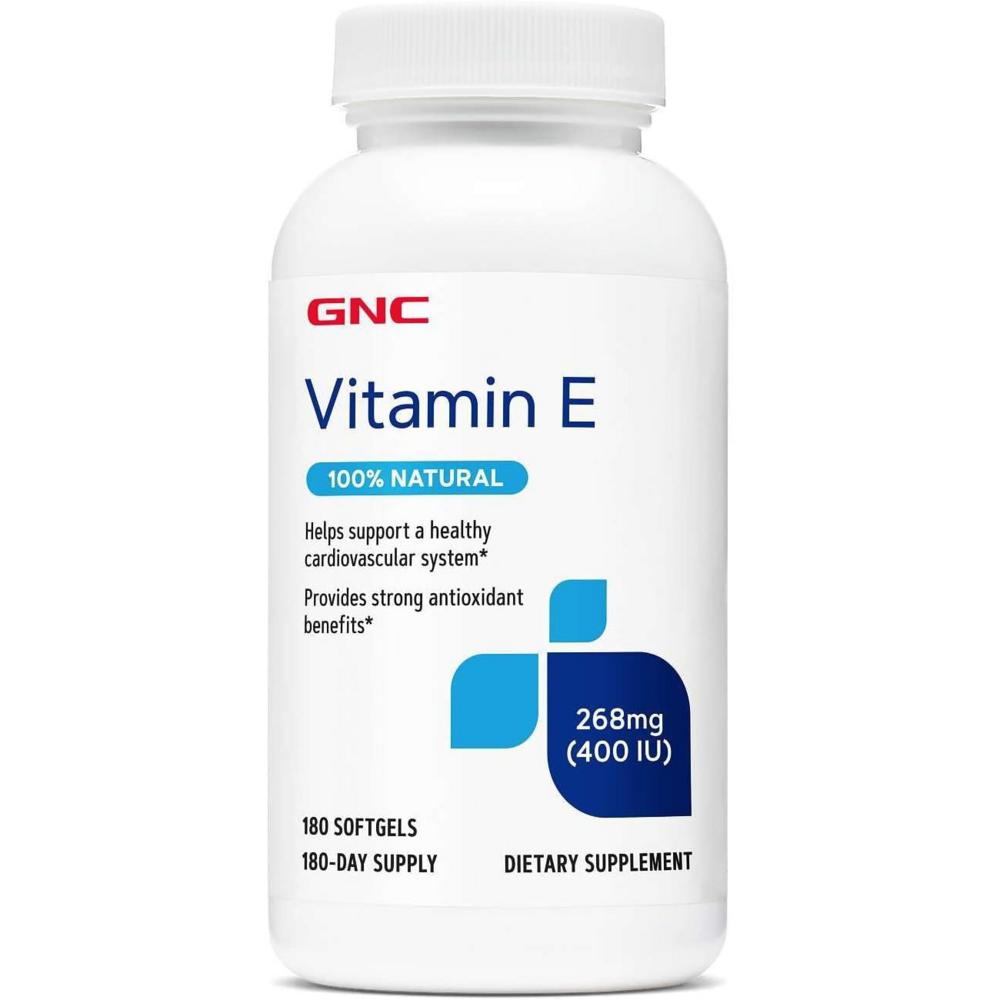 GNC Vitamin E 400 IU 180 Softgels 1 pcs (180 Tablets)