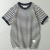 Foreign Trade Export Tail Goods Retro round Neck Short Sleeves T-shirt