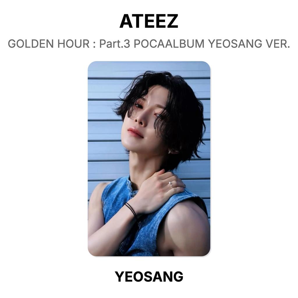 ATEEZ HORA DOURADA : Parte.3 POCAALBUM YEOSANG VER. Cartão de foto oficial