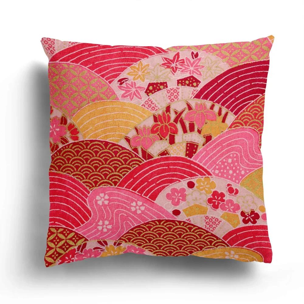 Home Decor Exotic Asian Patterns Pillow Covers For Home Pattern Cushion Cover Suitable For Sofa Bedroom Car Pillow Cover