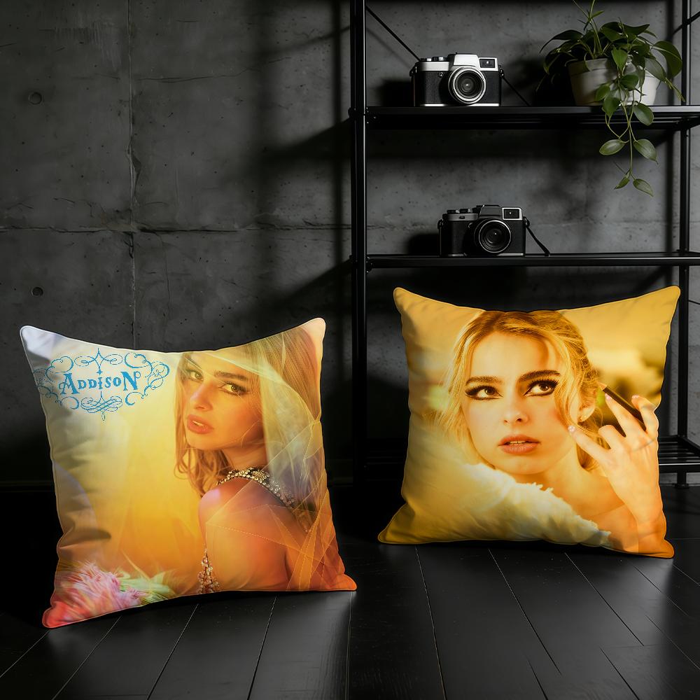 Singer A-Addison R-Rae cushion cover Birthday Anniversary Gifts Double Sided Printed Zipper Cushion Cover Soft Skin Bedding