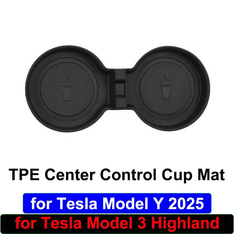 

for Tesla Model Y Juniper 2025 Accessories Center Console Storage Box Cup Mat Model 3 Highland Mat Armrest Box Hidden Organizer