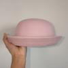 Round Basin Hat Jk Uniform Versatile Bowler Hat Imitation Cashmere Hat Woolen Flanged Hat Tide