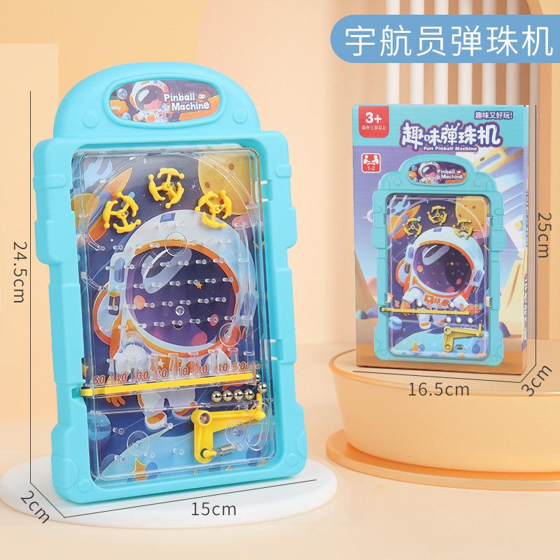 Puzzle Cartoon Doppelseitige Pachinko-Scheibe Handheld Pachinko-Spielmaschine Labyrinth Laufende Kugeln Spur Süßigkeiten Spielzeug