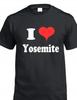 I Love Yosemite T Shirt Heart Family Vacation National Park Camping Nature Tee
