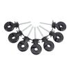 50 Pcs Electric Fence Insulator Screw In Fence Ring M5 Thread Wood Post Self Tapping Insulator for Animal Husbandry