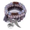 DIEZI Bracelets Perles Cristal Bohème pour Femmes Hommes Bracelet Féminin Pompon Charms Pierre Naturelle Bracelet Cadeau pulseira feminina