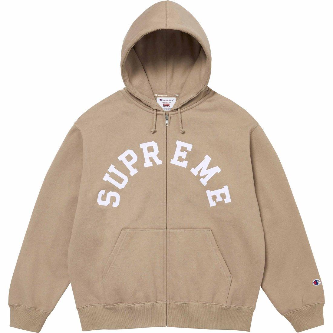 Supreme Champion Zip Up Hooded Sweatshirt