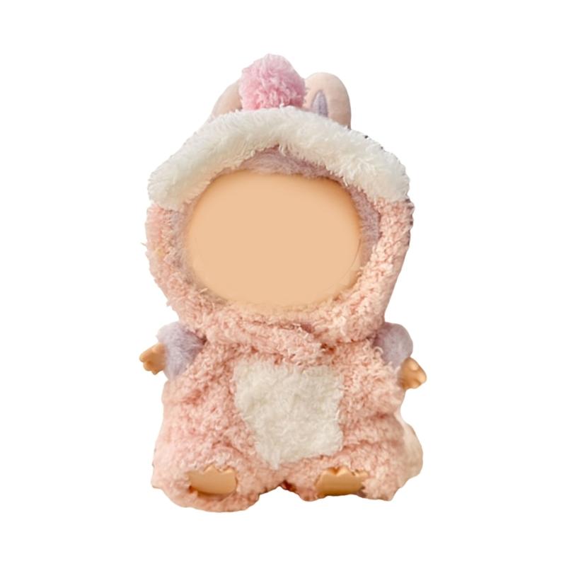 

Dinosaur Jumpsuit For 17cm Anime Figure Dolls Fashion Doll Display Accessories Doll Clothes for Kids Roleplay Game розовый