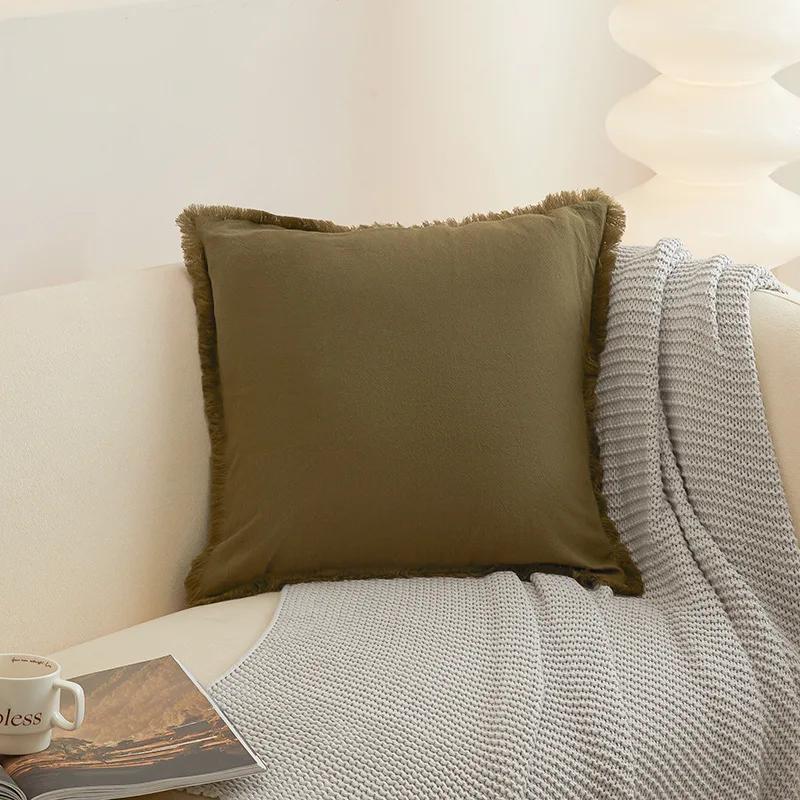 Cotton Cushion Cover Super Soft Nordic Pillowcase for Sofa Living Room 45*45 Pillow Cover Decorative Pillows Home Decor Car Gift