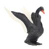 Black Swan Figurine Lifelike Appearance Eco Friendly PVC Stimulate Imagination Black Swan Toy for