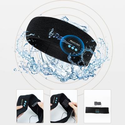 Bluetooth Sleeping Headphones Sports Headband Thin Soft Elastic Comfortable Wireless Music Earphones Eye Mask for Side Sleeper