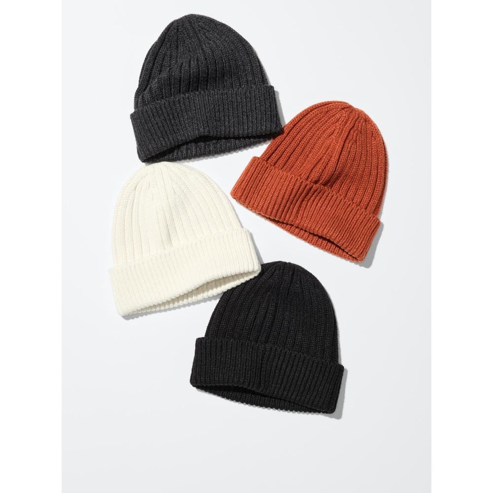 Uniqlo Heattech Rib Beanie Model